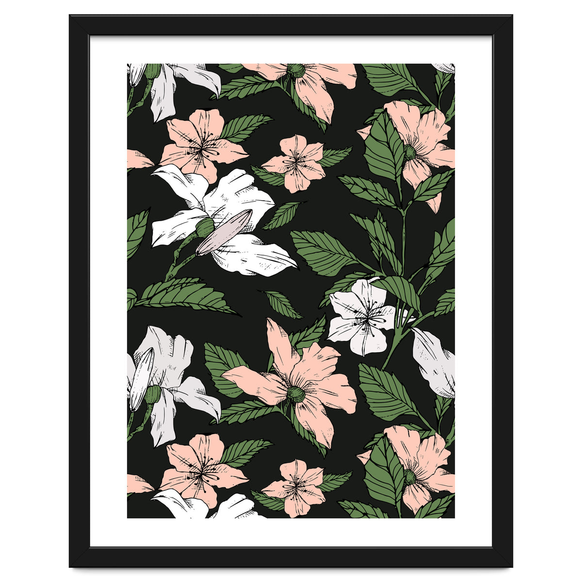 Flowers in the tropical night