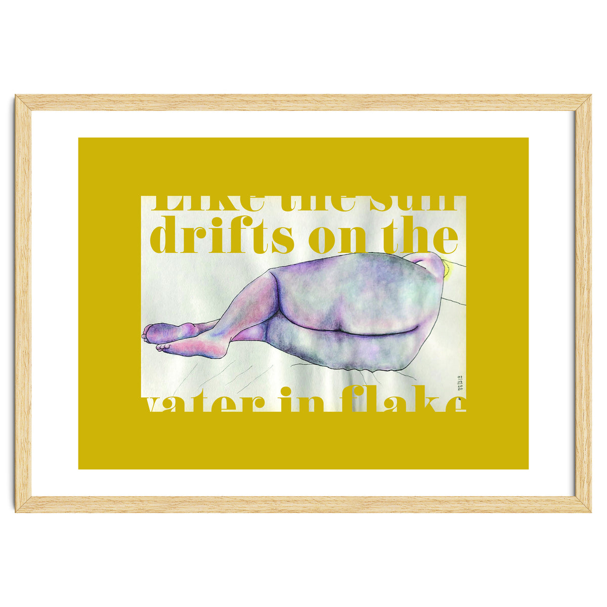 Like The Sun Drifts On The Water In Flakes