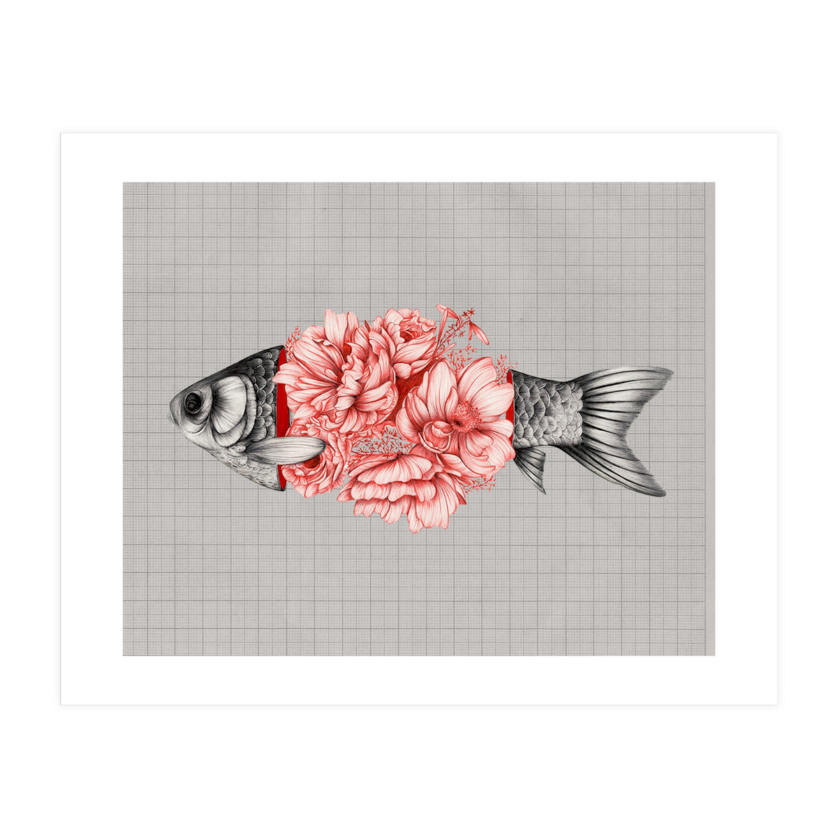 Vintage Tropical Aquarium Fish  (Print Only)