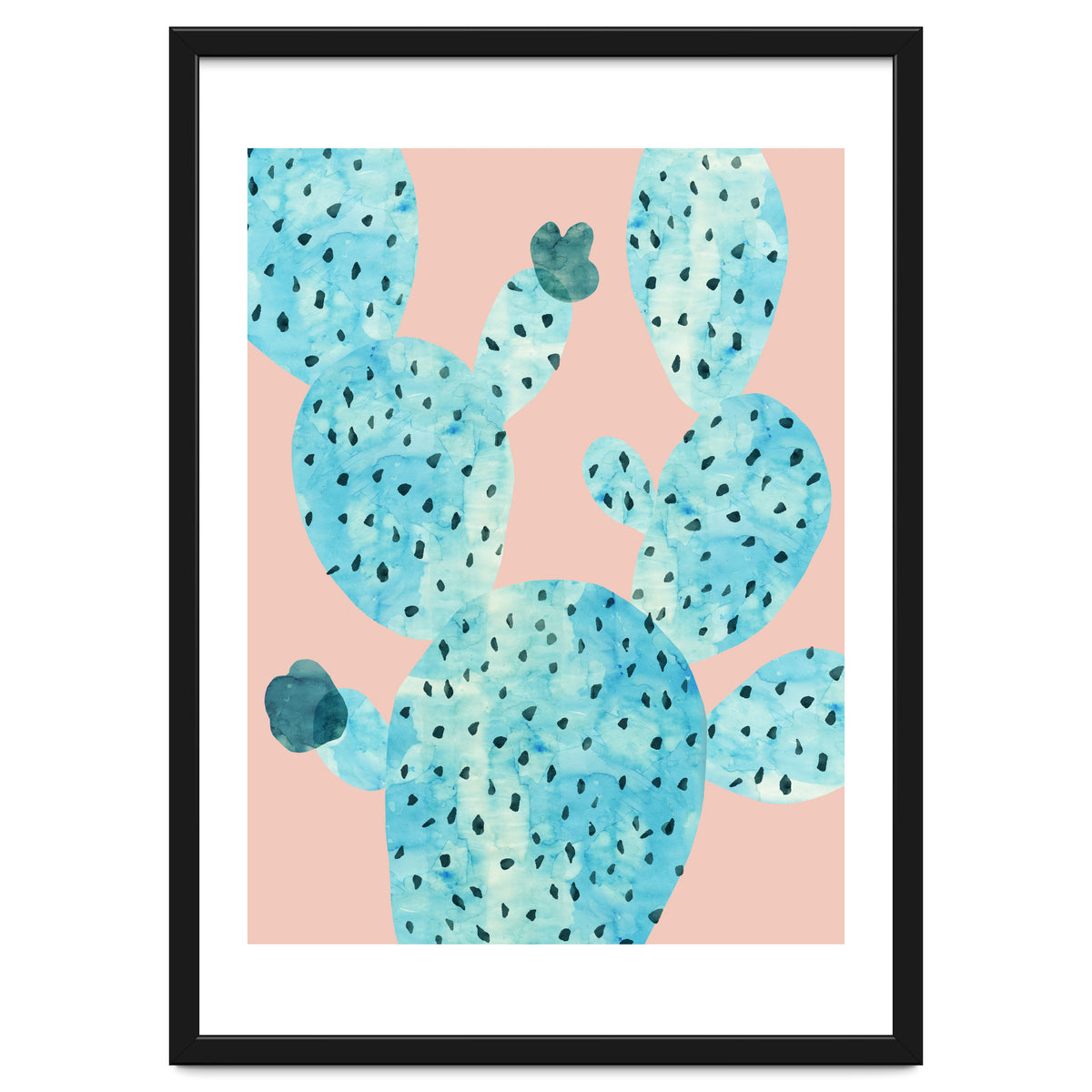 Watercolor of cacti III