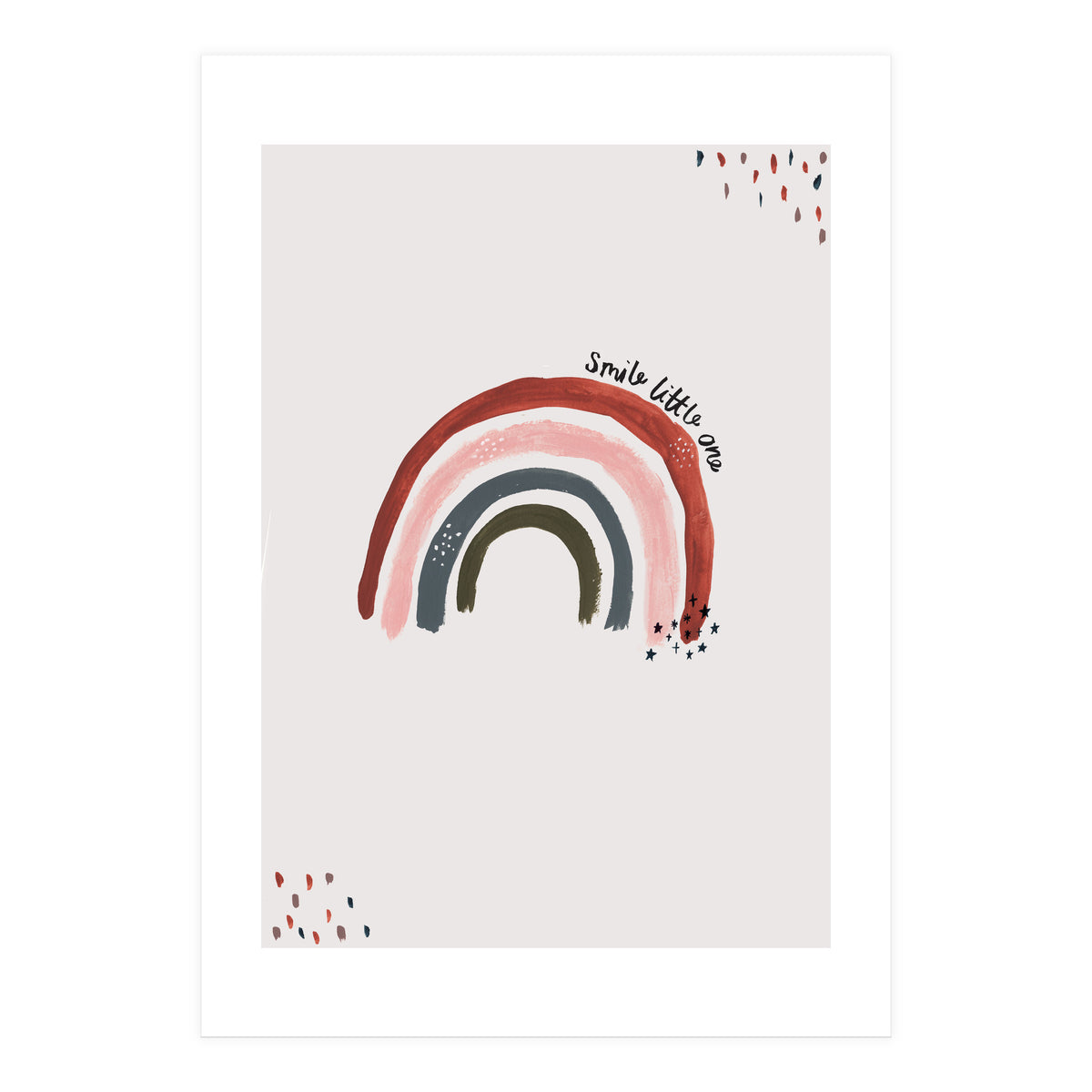 Smile Little One Rainbow Portrait (Print Only)