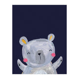 Woodland Bear On Navy (Print Only) thumbnail
