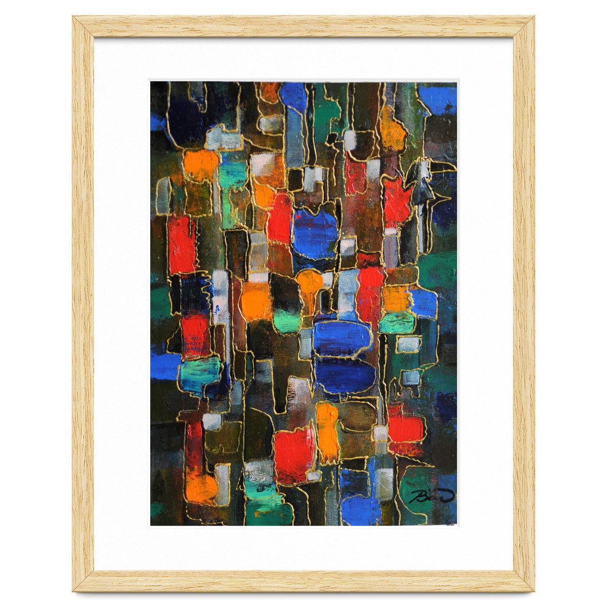 Abstract Brooklyn...38x28.cm. Acrylic