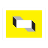 Geometric Shapes No. 50 - yellow, black & grey (Print Only) thumbnail