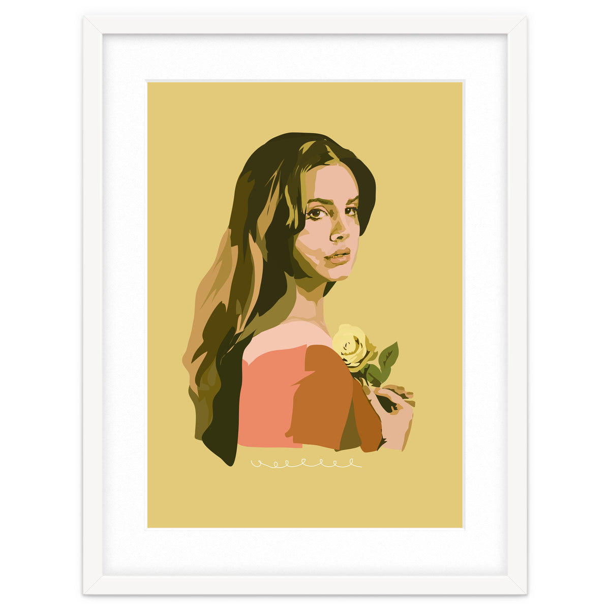 Lana Del Rey With Rose