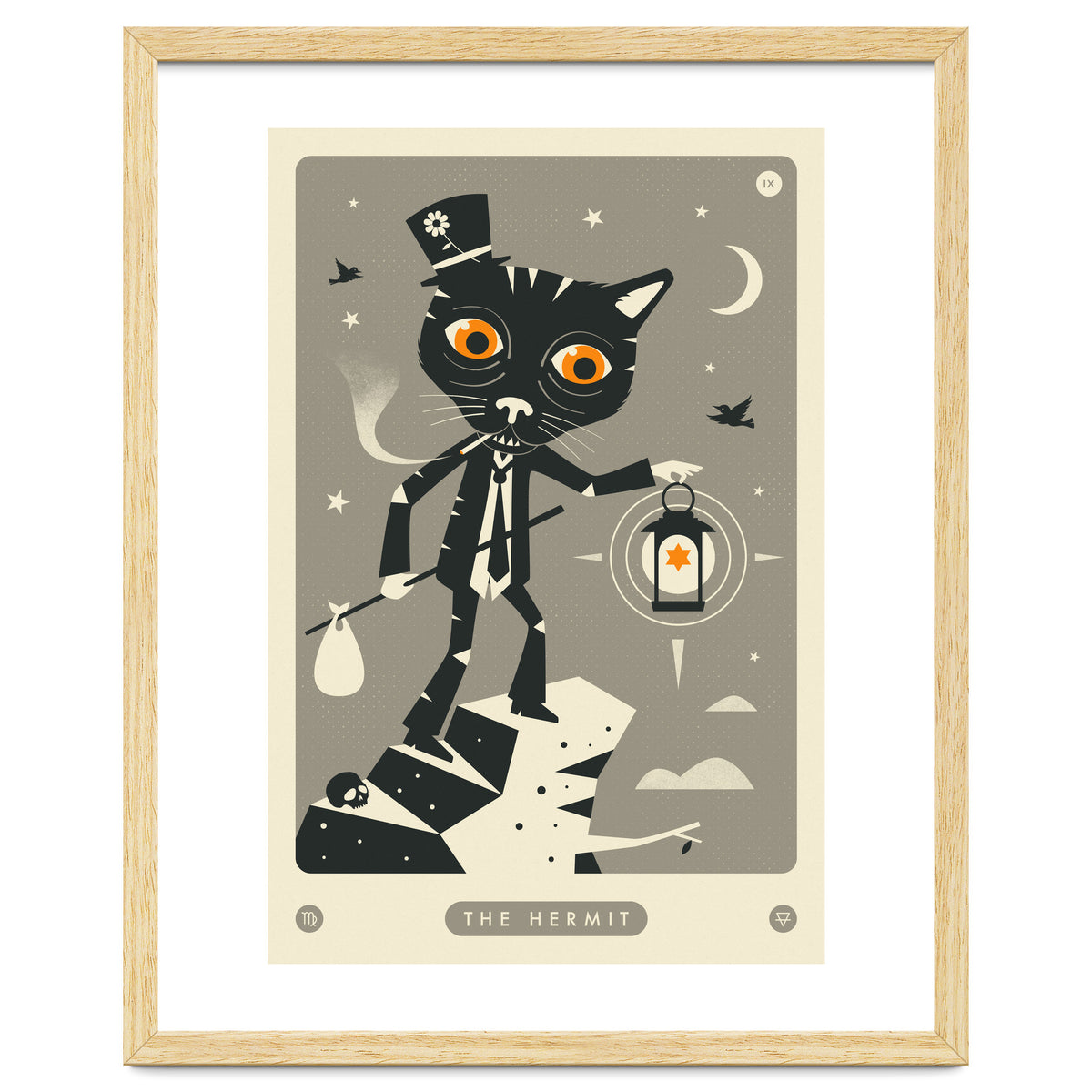 TAROT CARD CAT: THE HERMIT