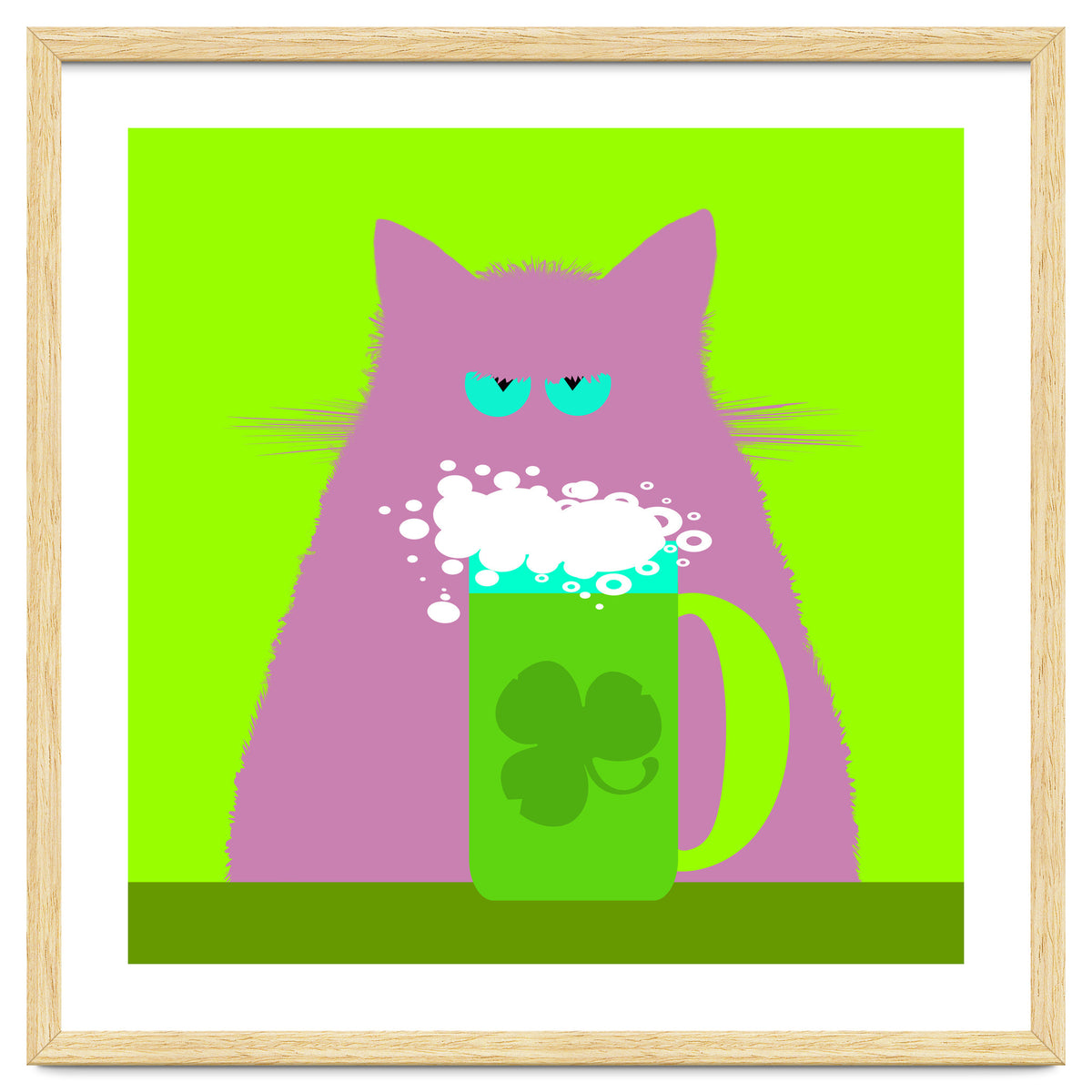 Saint Patrick's Day Lilac Cat