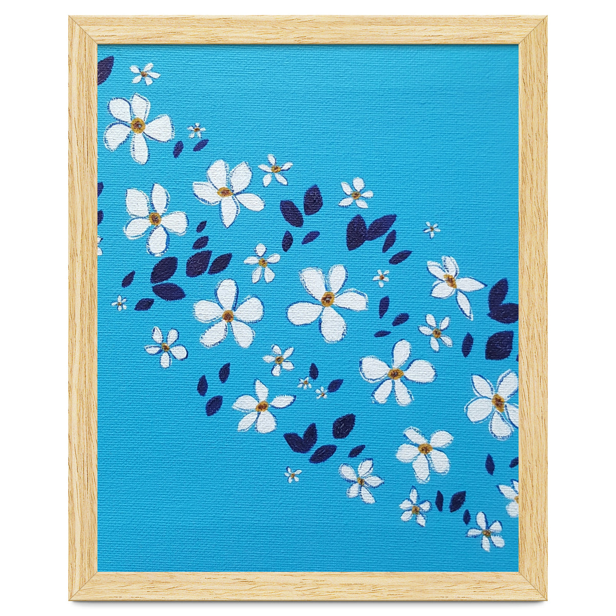 Flowers On Blue