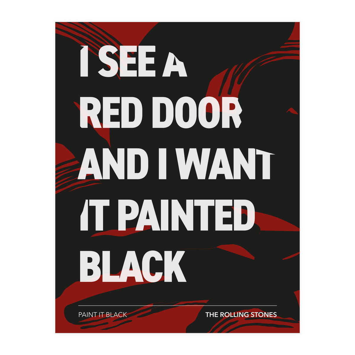 The Rolling Stones - Paint It Black (Print Only)