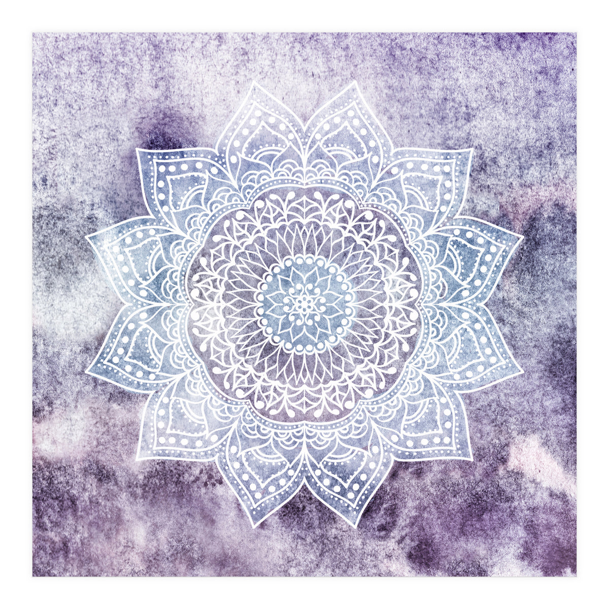 Deep Purple Mandala  (Print Only)