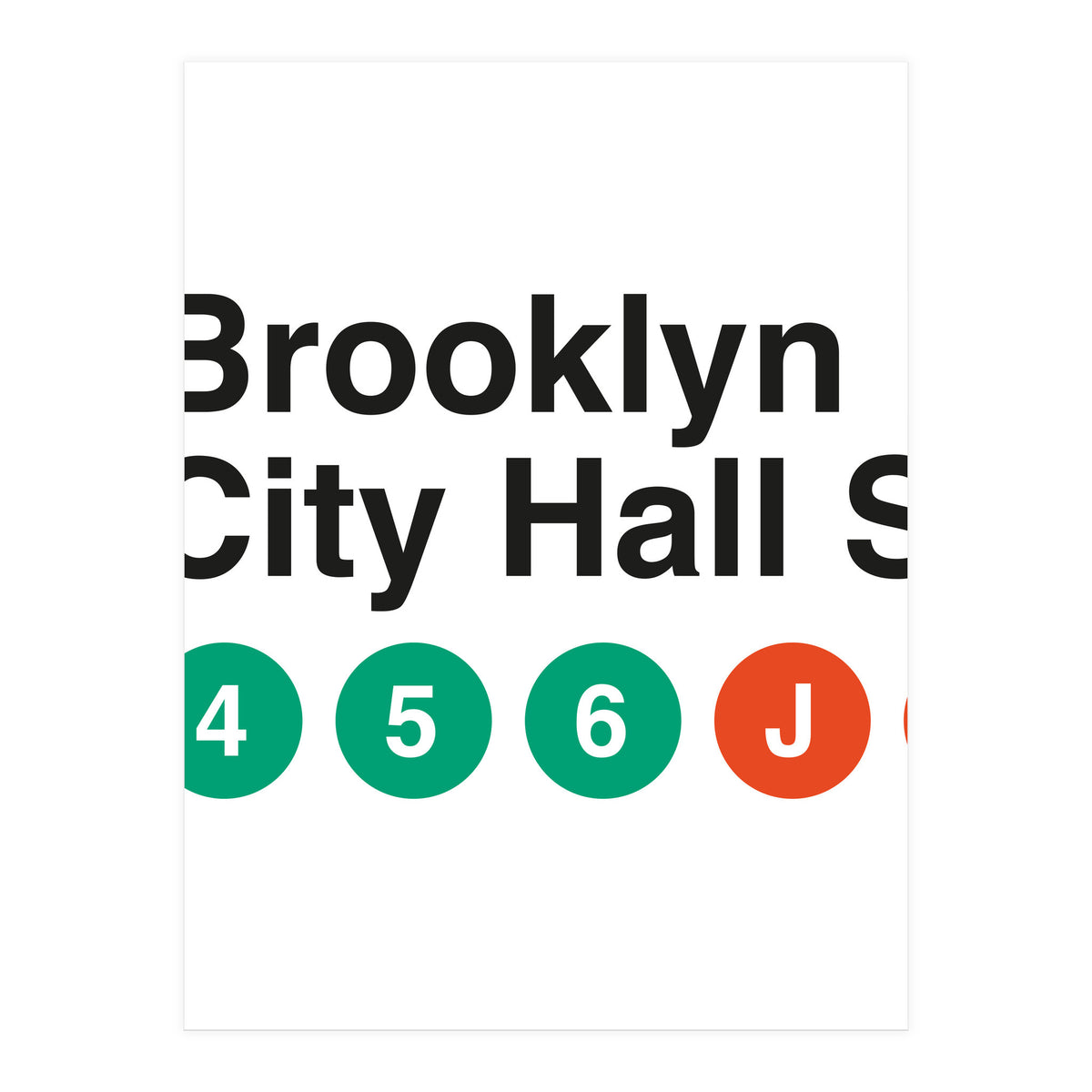 Vignelli's Subway Sign (Print Only)