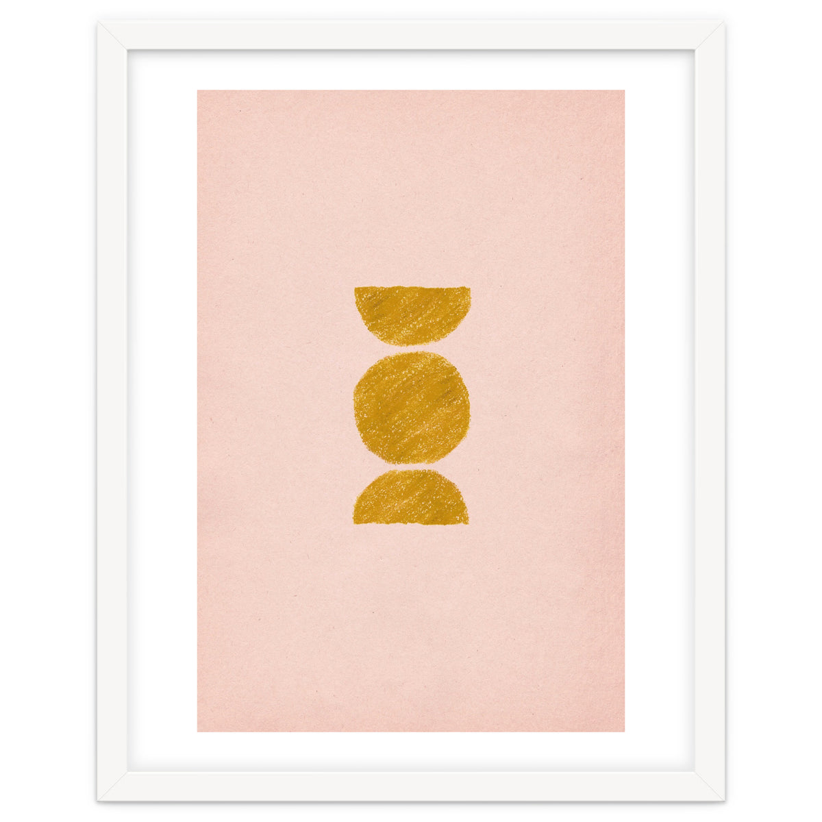 Pink and rust minimalist shapes