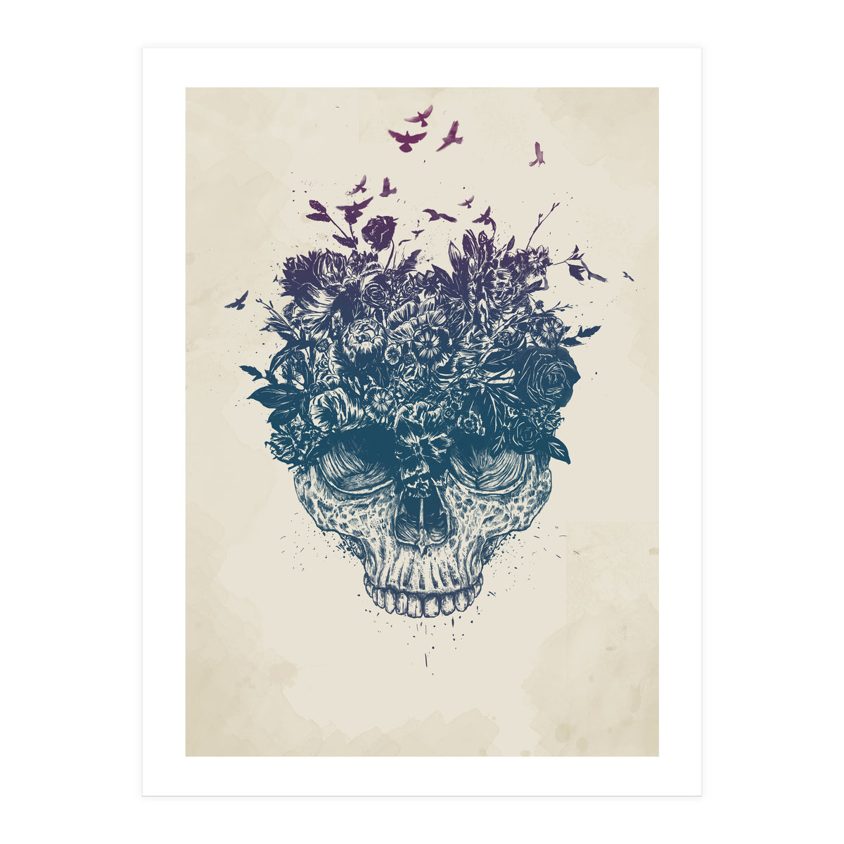 Skull Flowers (Print Only)