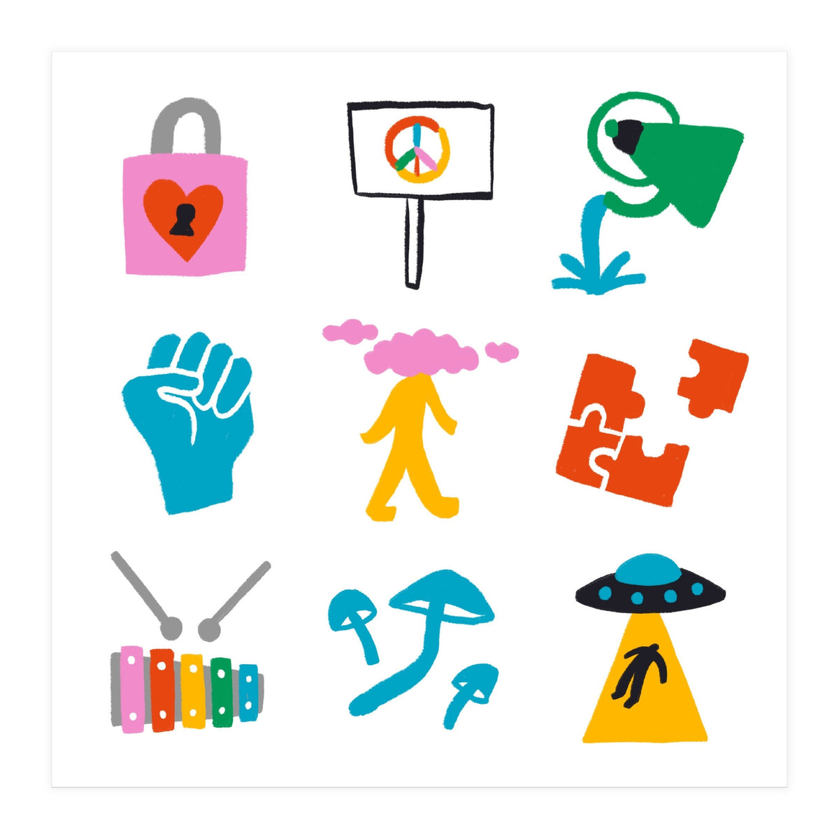 Aquarius Emoji (Print Only)