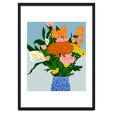 Potted Happiness | Flower Pot Botanical Floral Still Life | Eclectic Plants Modern Bohemian Décor thumbnail