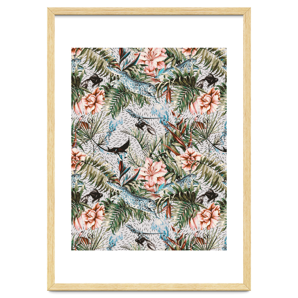 Paradisiacal flora and fauna