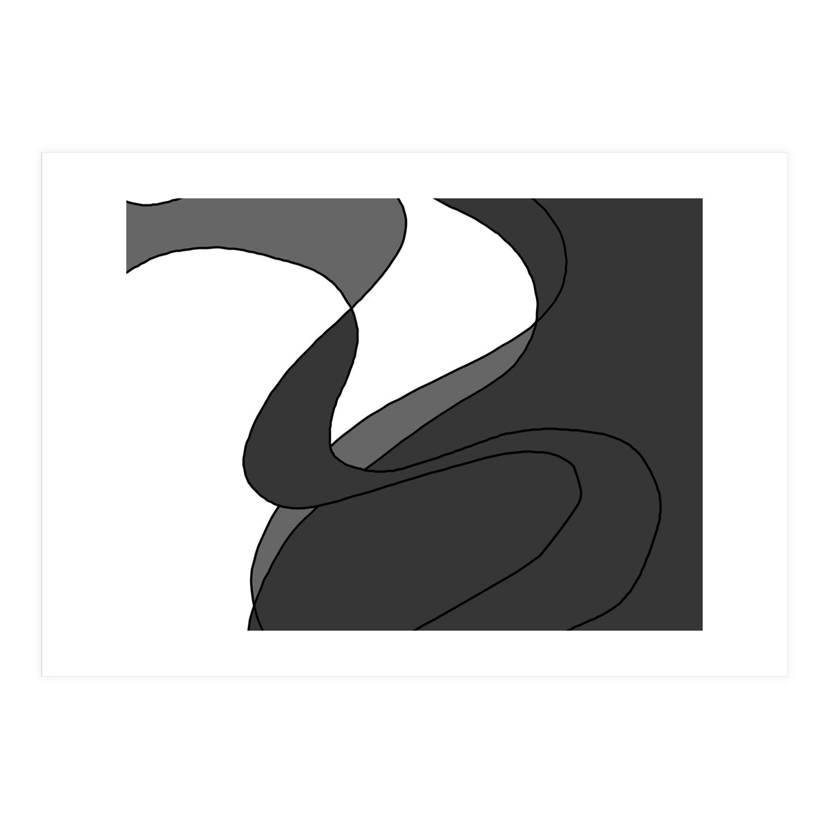 Grey Waves 4 (Print Only)