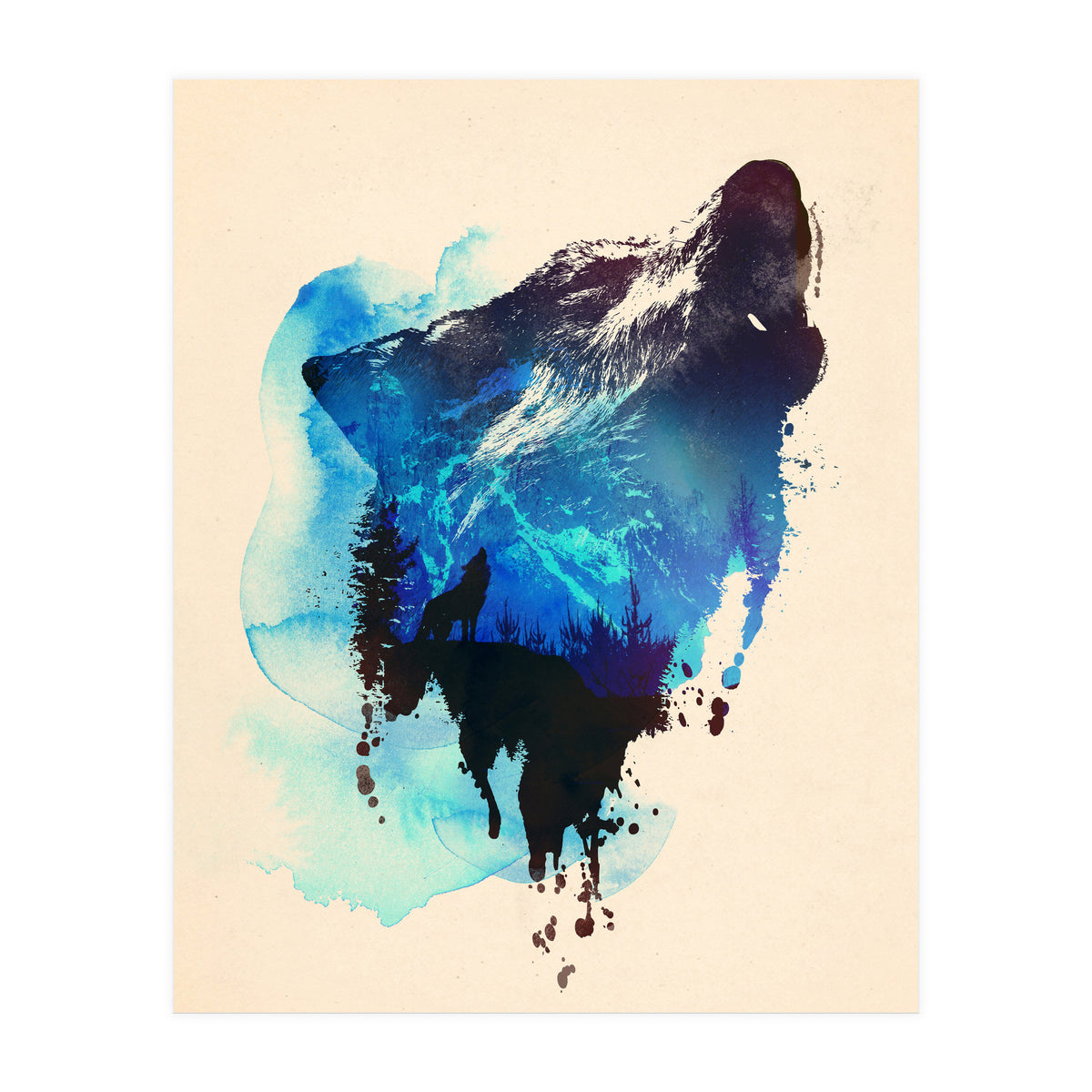 Alone As A Wolf (Print Only)