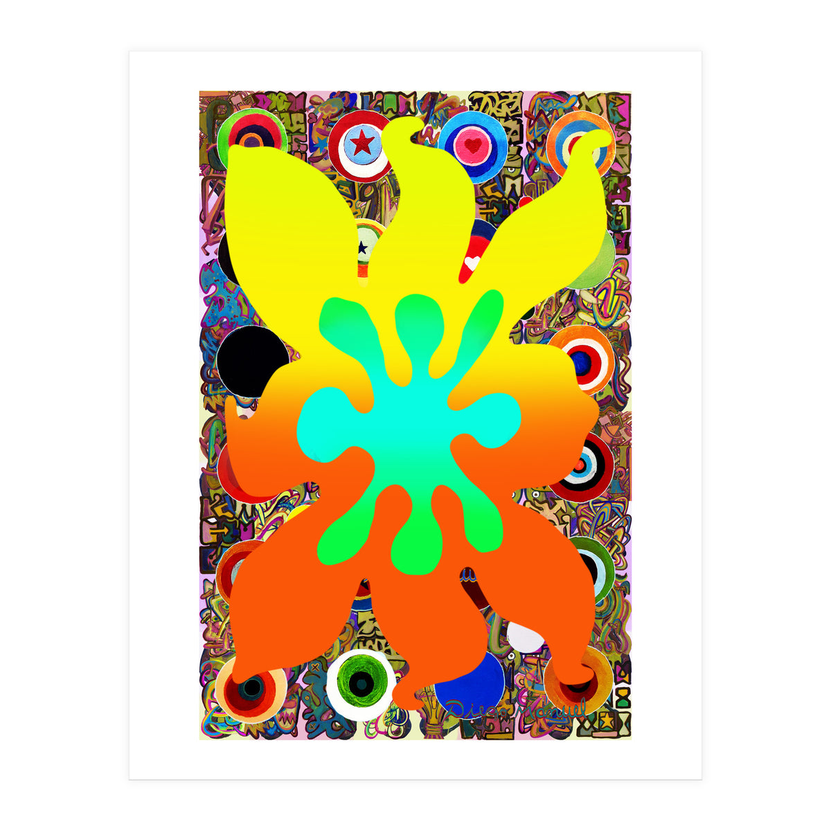 Fuego Y Graffiti 84 (Print Only)