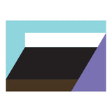 Geometric Shapes No. 34 - purple, blue & black (Print Only) thumbnail