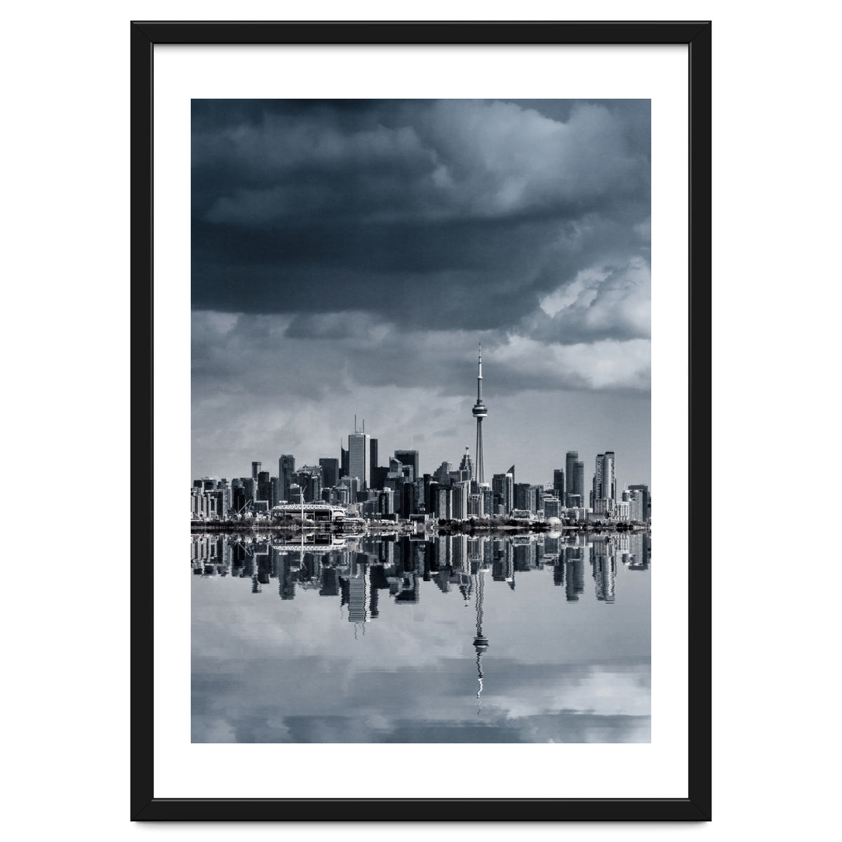 Toronto Skyline From Colonel Samuel Smith Park Reflection No 1
