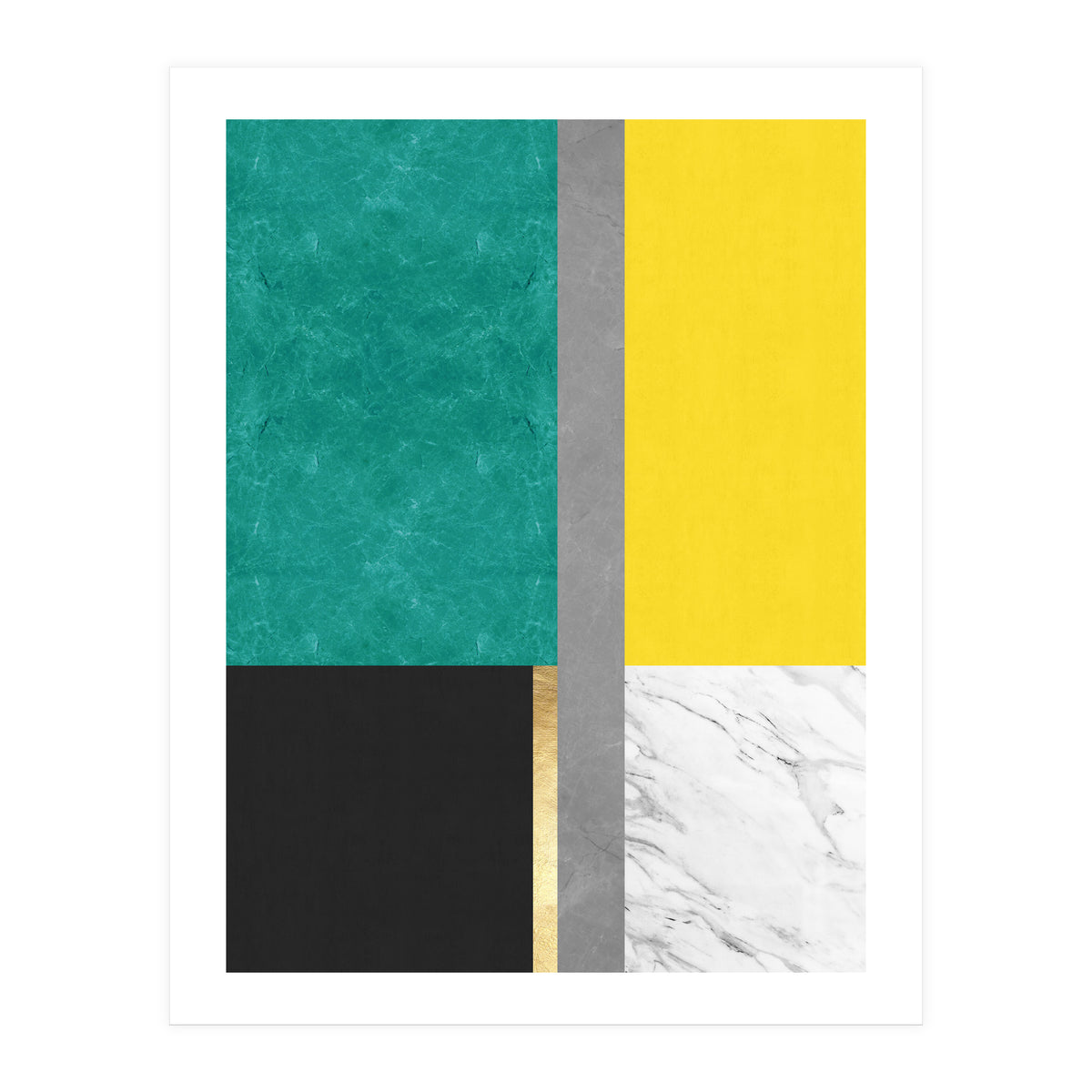 Geometric and golden IX (Print Only)