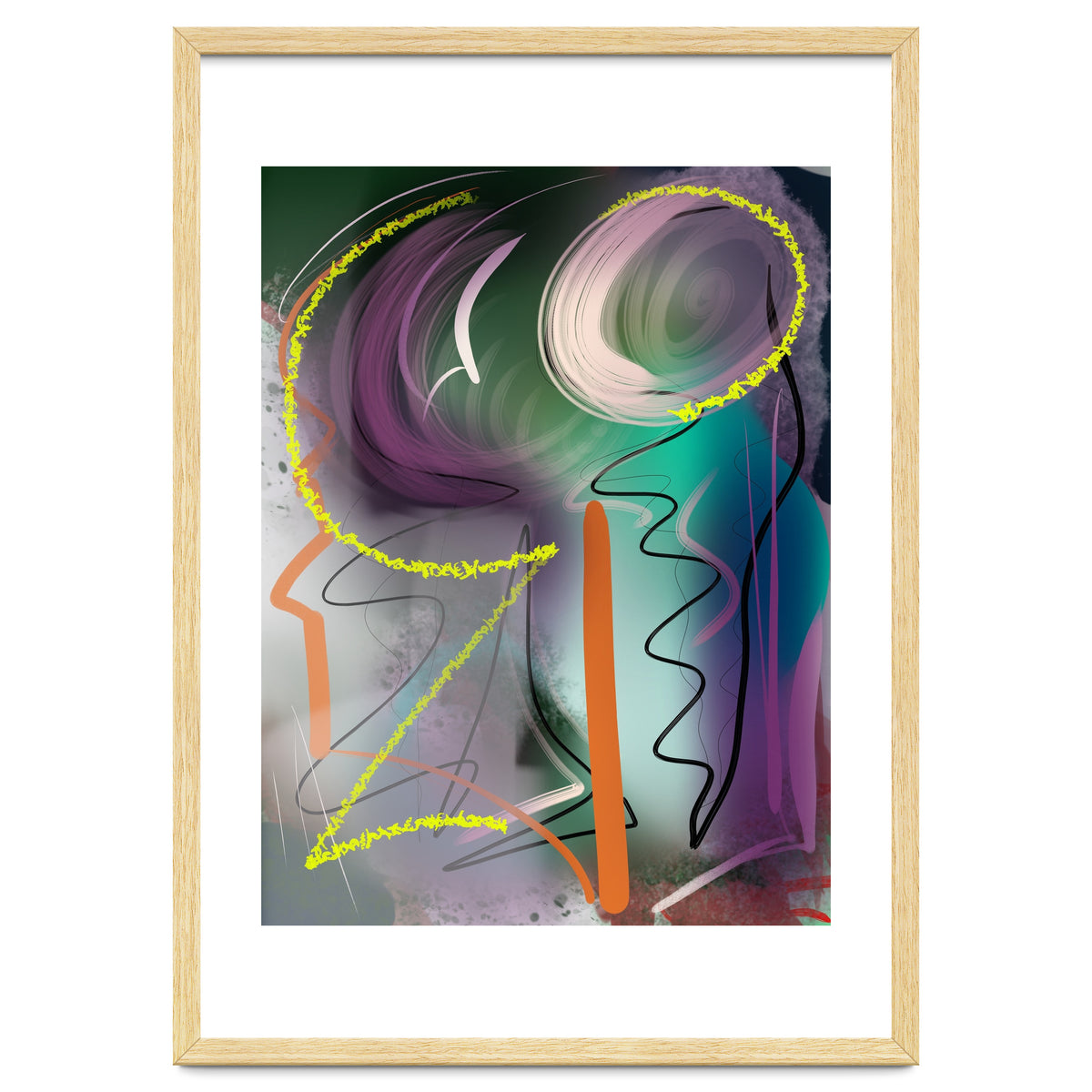 Purple With Glittering Yellow