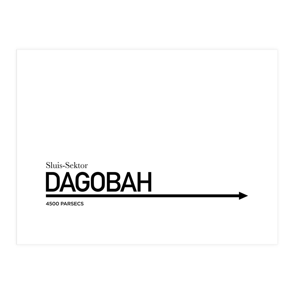 TO DAGOBAH (Print Only)