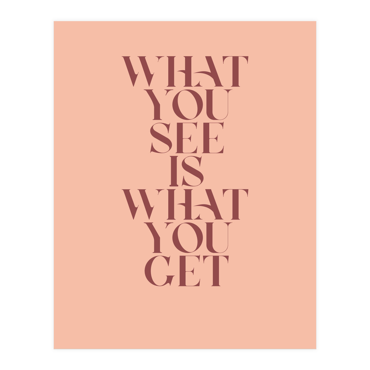 WHAT YOU SEE - Color (Print Only)