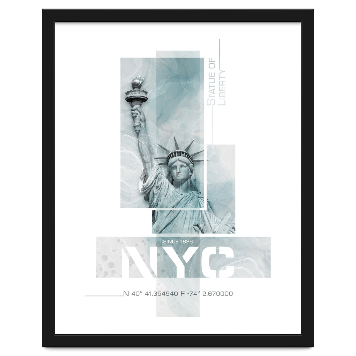 NYC Statue of Liberty | turquoise marble