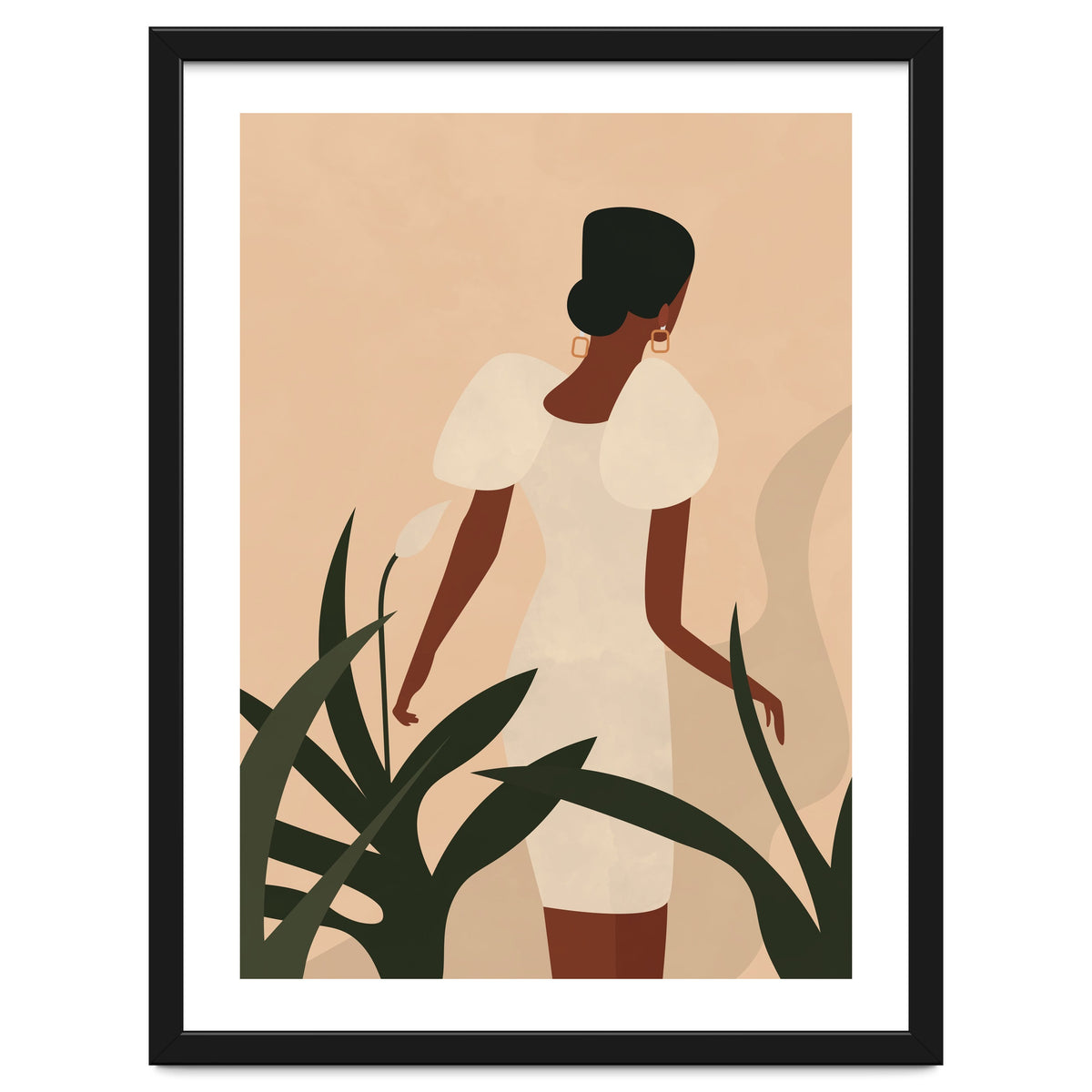 Woman Boho Minimalist Illustration
