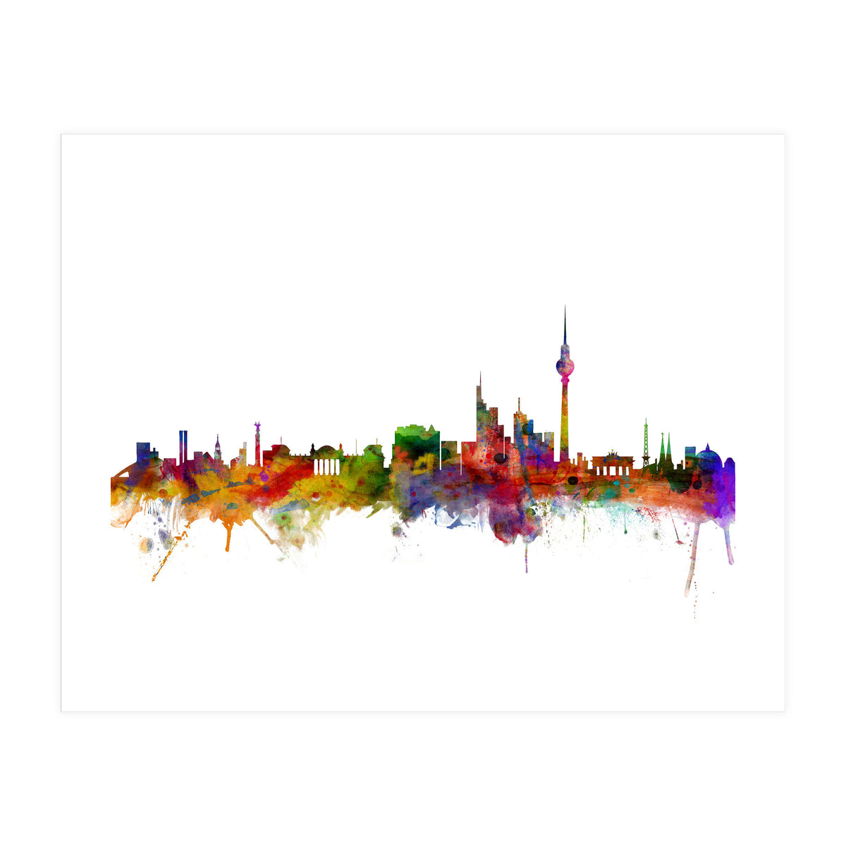 Berlin Germany Skyline (Print Only)