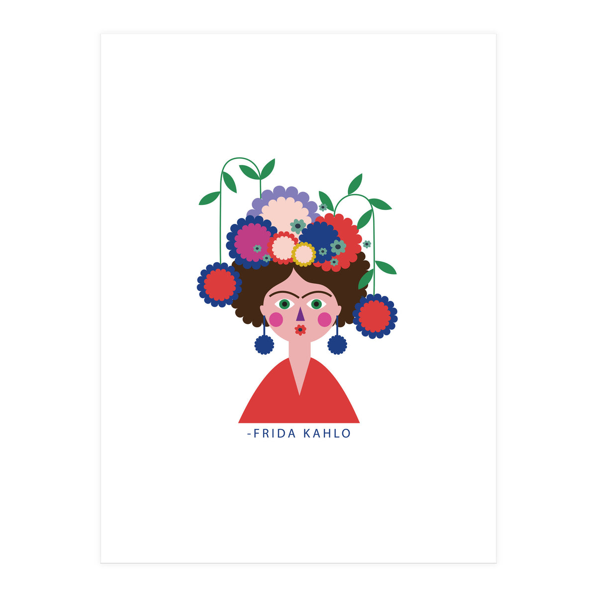 Frida 22 Rgb White (Print Only)