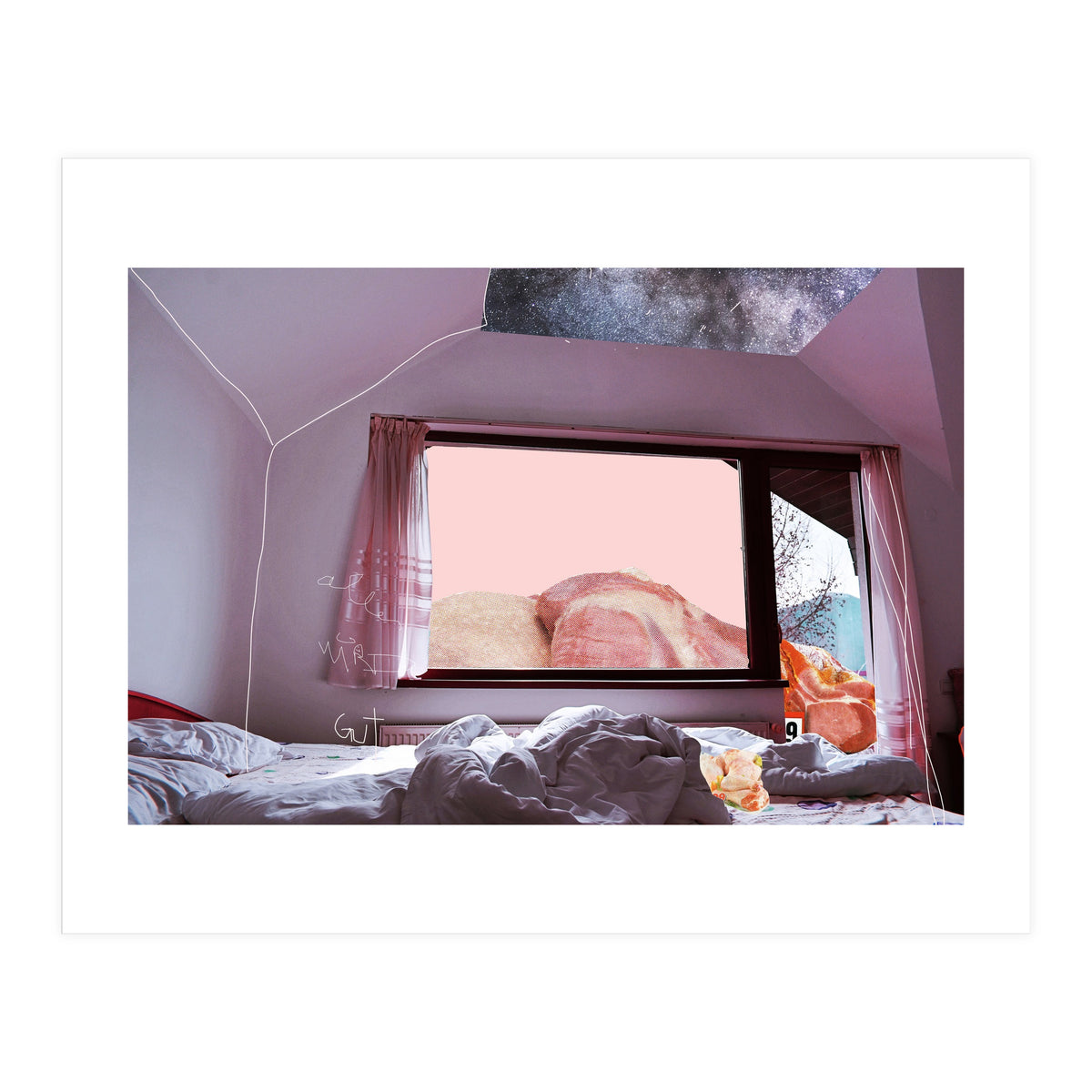 Meat Holiday Blues Zone Ticket In Pink (Print Only)