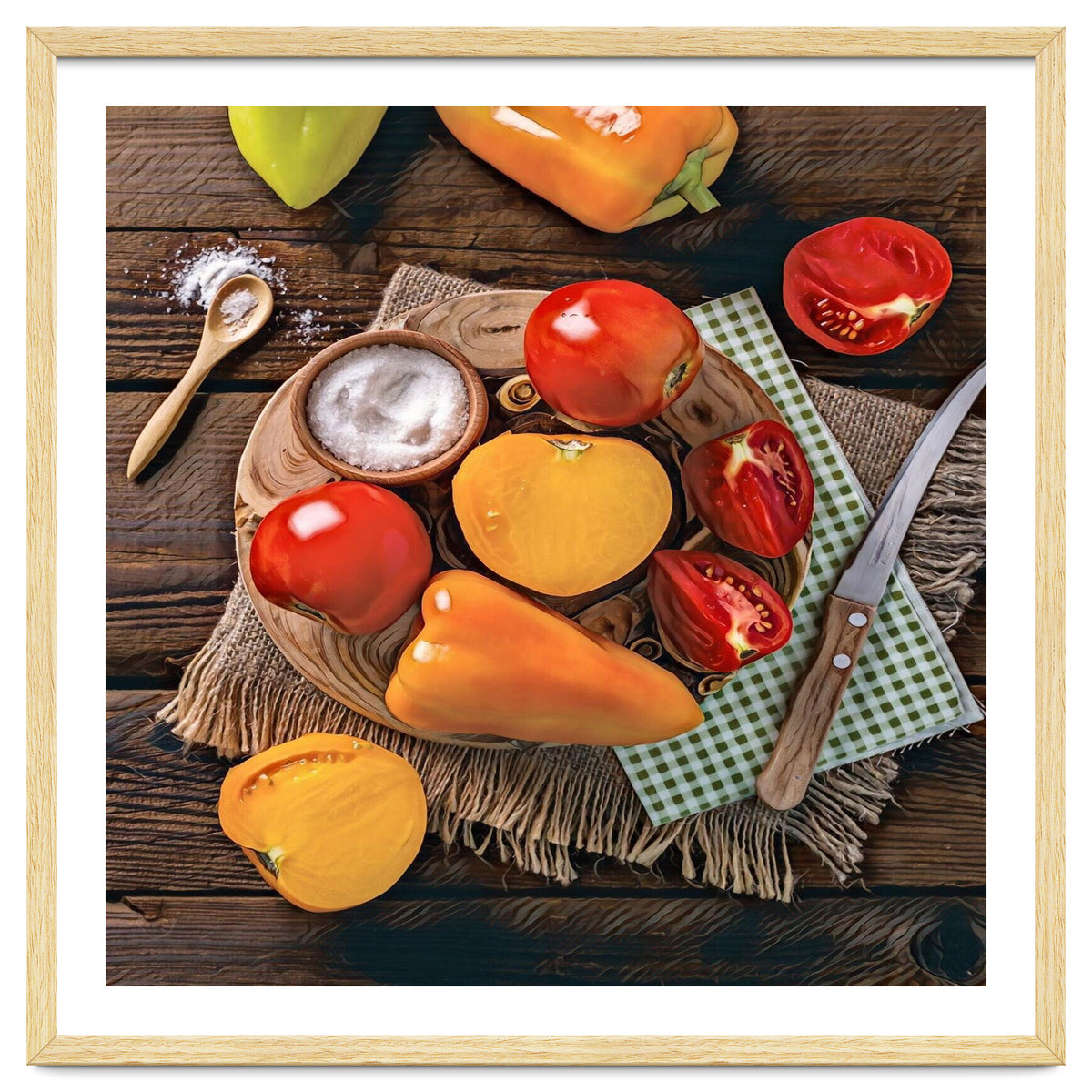 Bell peppers and tomatoes