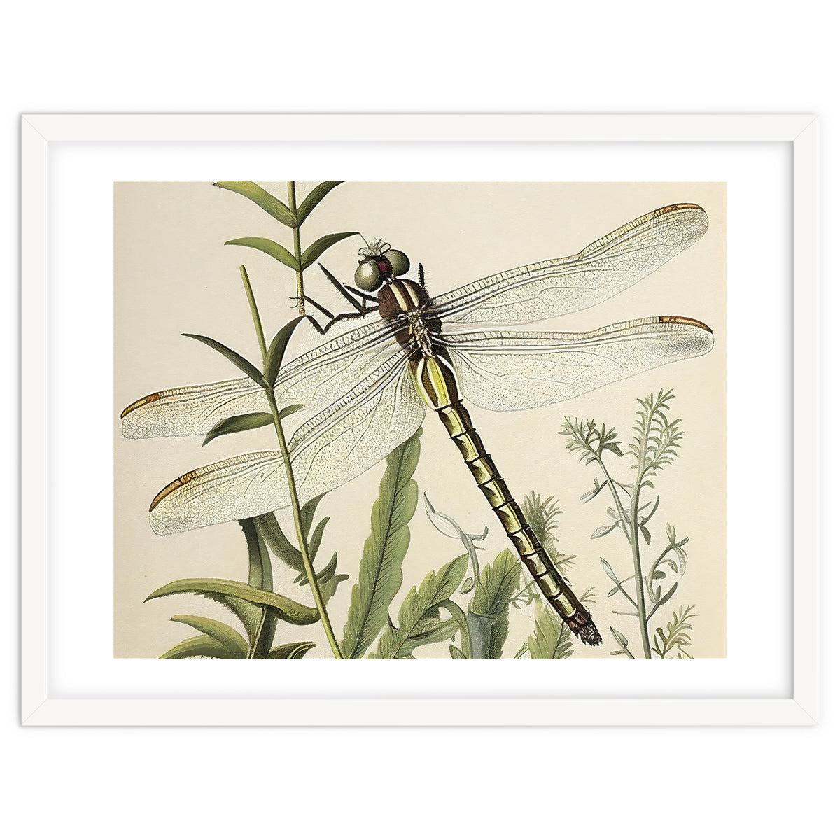 Dragonfly Vintage Illustration