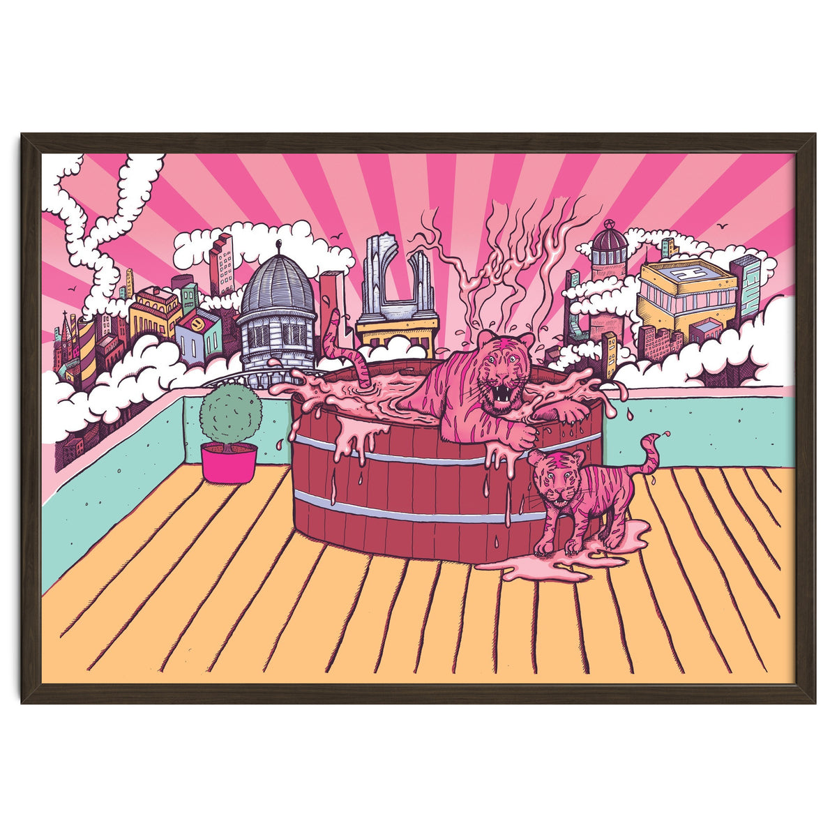 Strawberry Tigers Rooftop Jacuzzis Abbeydale Brewery x Lewy  12.4% ABV Strawberry, Chocolate, Smoked, Cherry Wood-chipped, Imperial Dessert Stout.