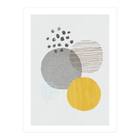 Abstract Mustard And Grey (Print Only)