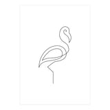 One Line Art Flamingo (Print Only) thumbnail