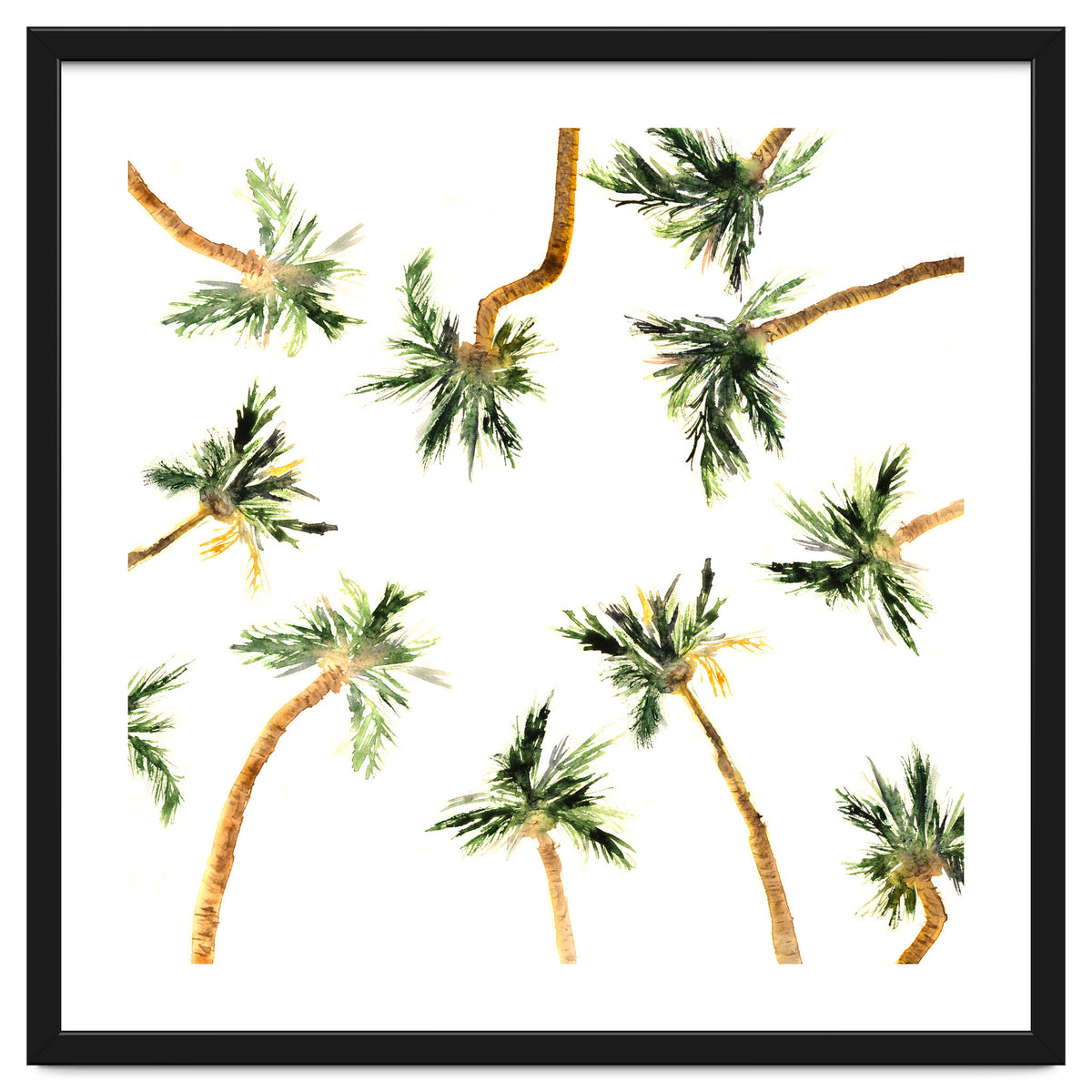 Under the coconut palms || watercolor