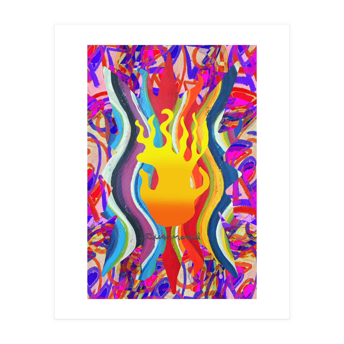 Fuego Y Graffiti 25 (Print Only)