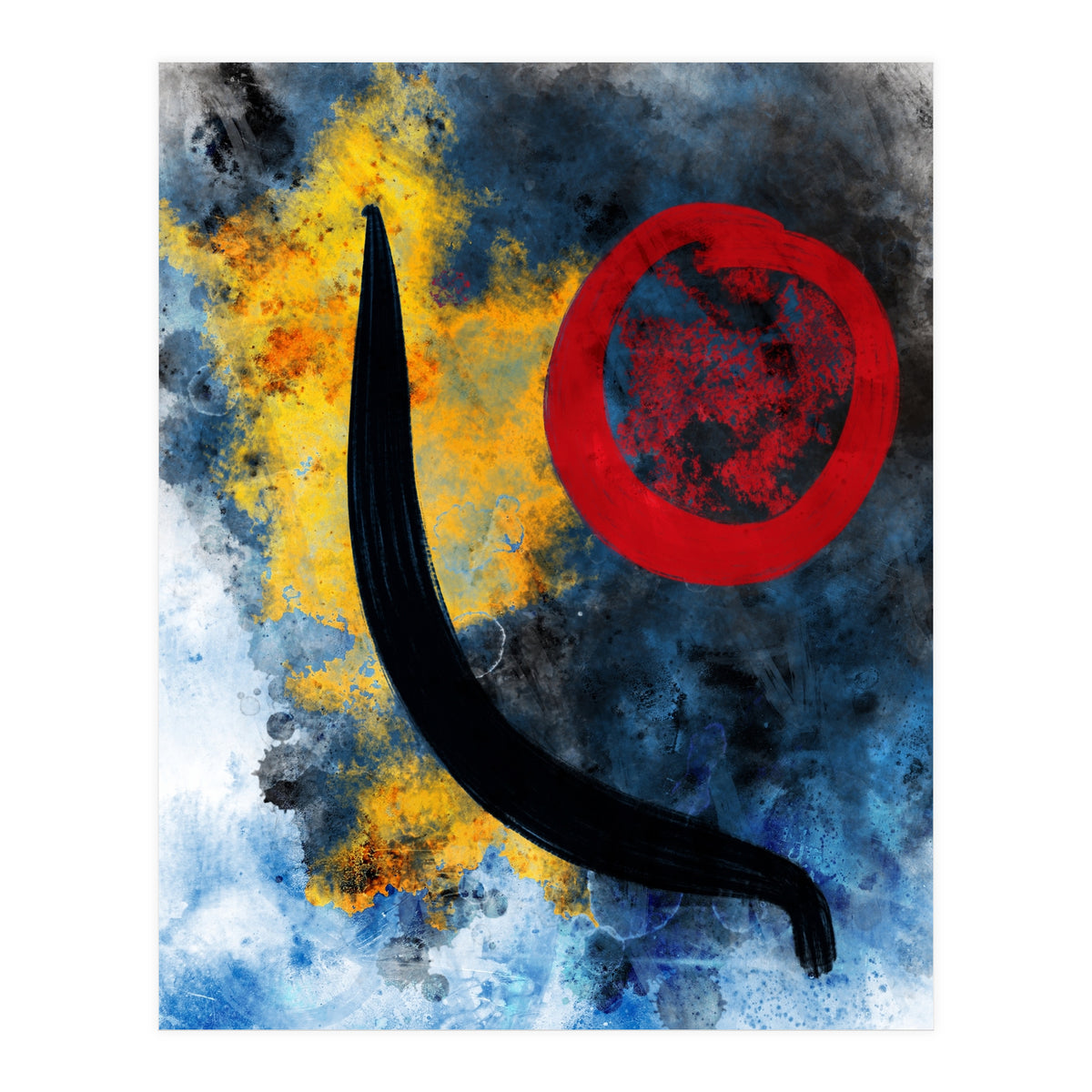Abstract Calligraphy in the universe  (Print Only)