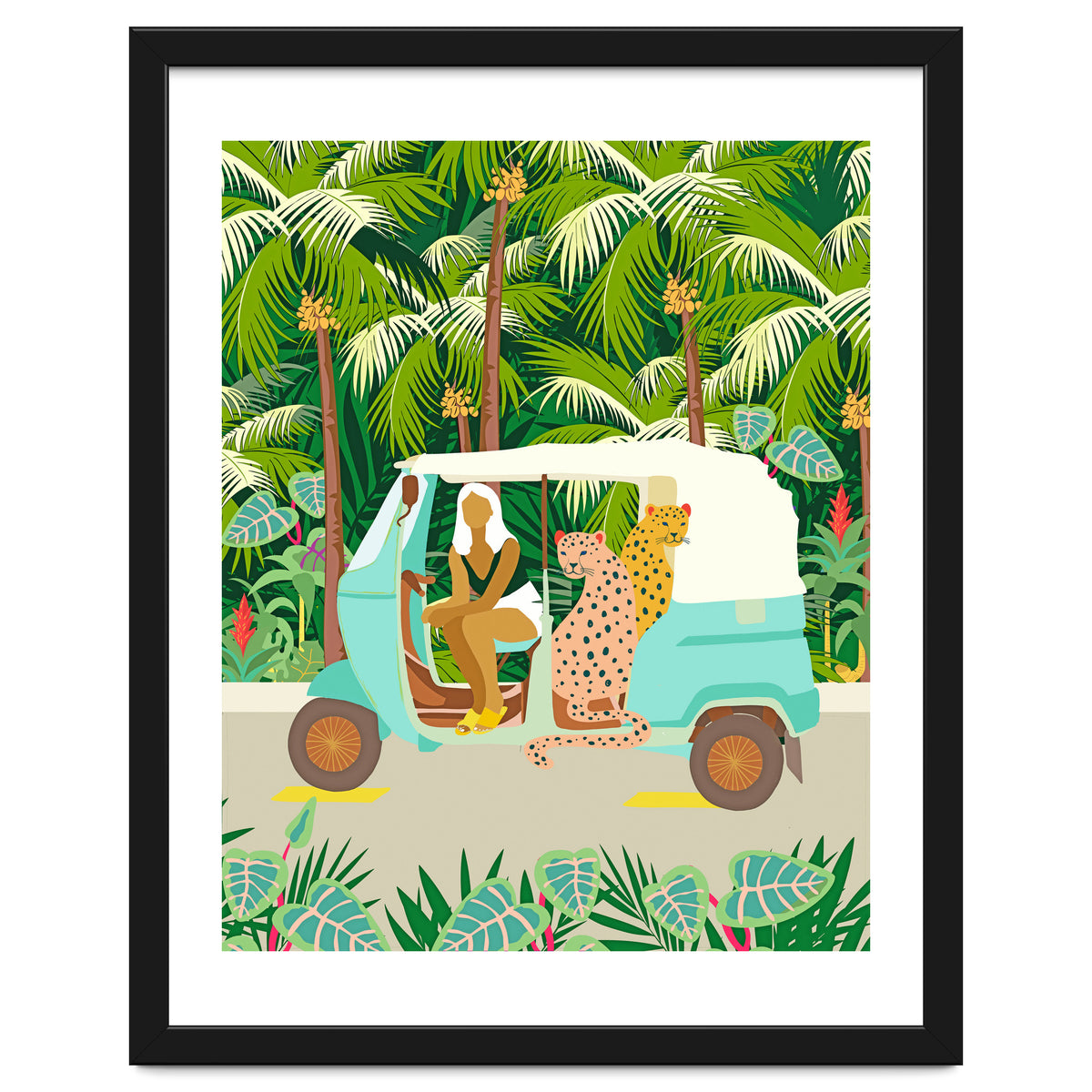 Rikshaw ride with Javan leopards in Bali | Tropical Nature Jungle Bohemian Wildlife Travel