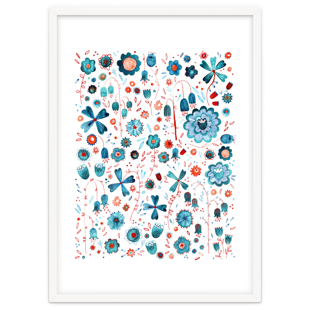 Turquoise Flower Mashup