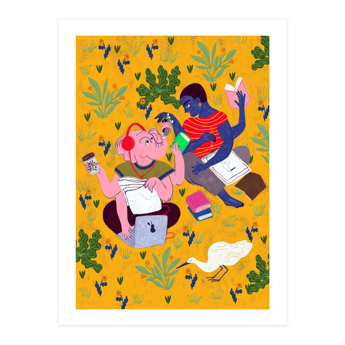 Sketching In The Park (Print Only)