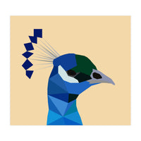 Peacock Low Poly Art (Print Only)