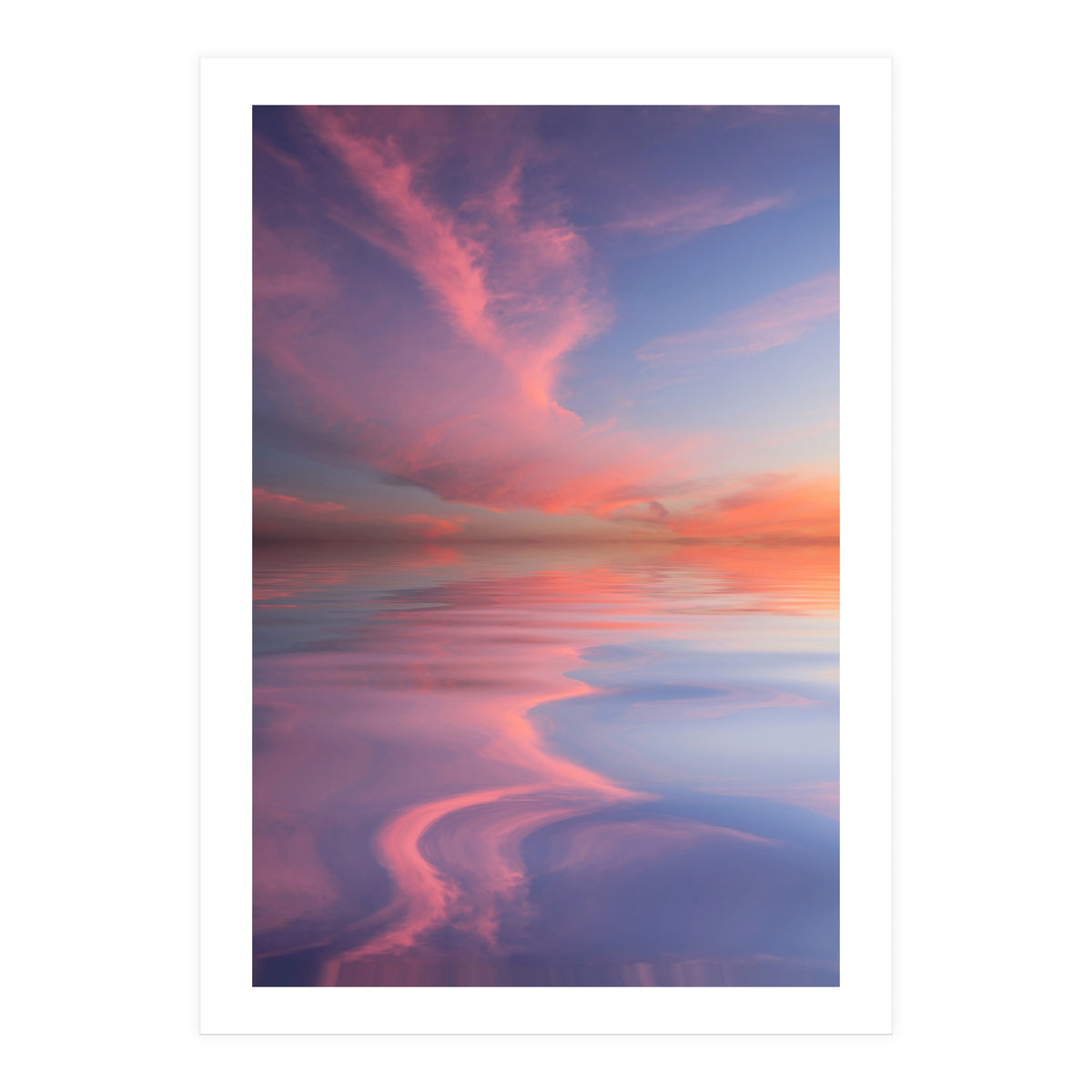 Pink and Blue Sunset (Print Only)