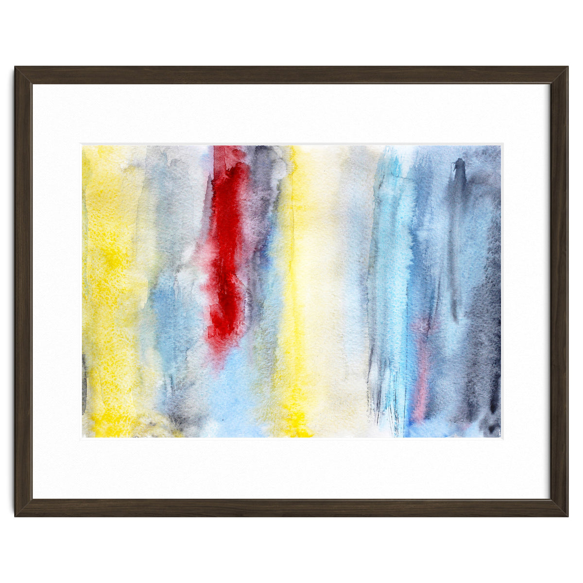 Touch of red || abstract watercolor