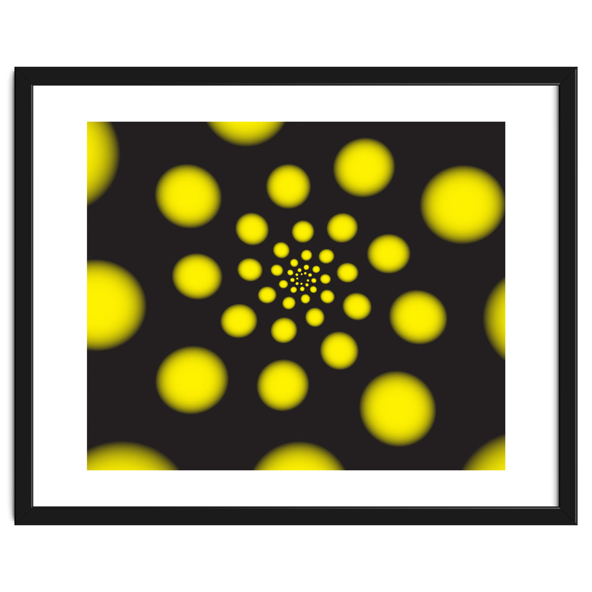 Yellow Spiral Dots