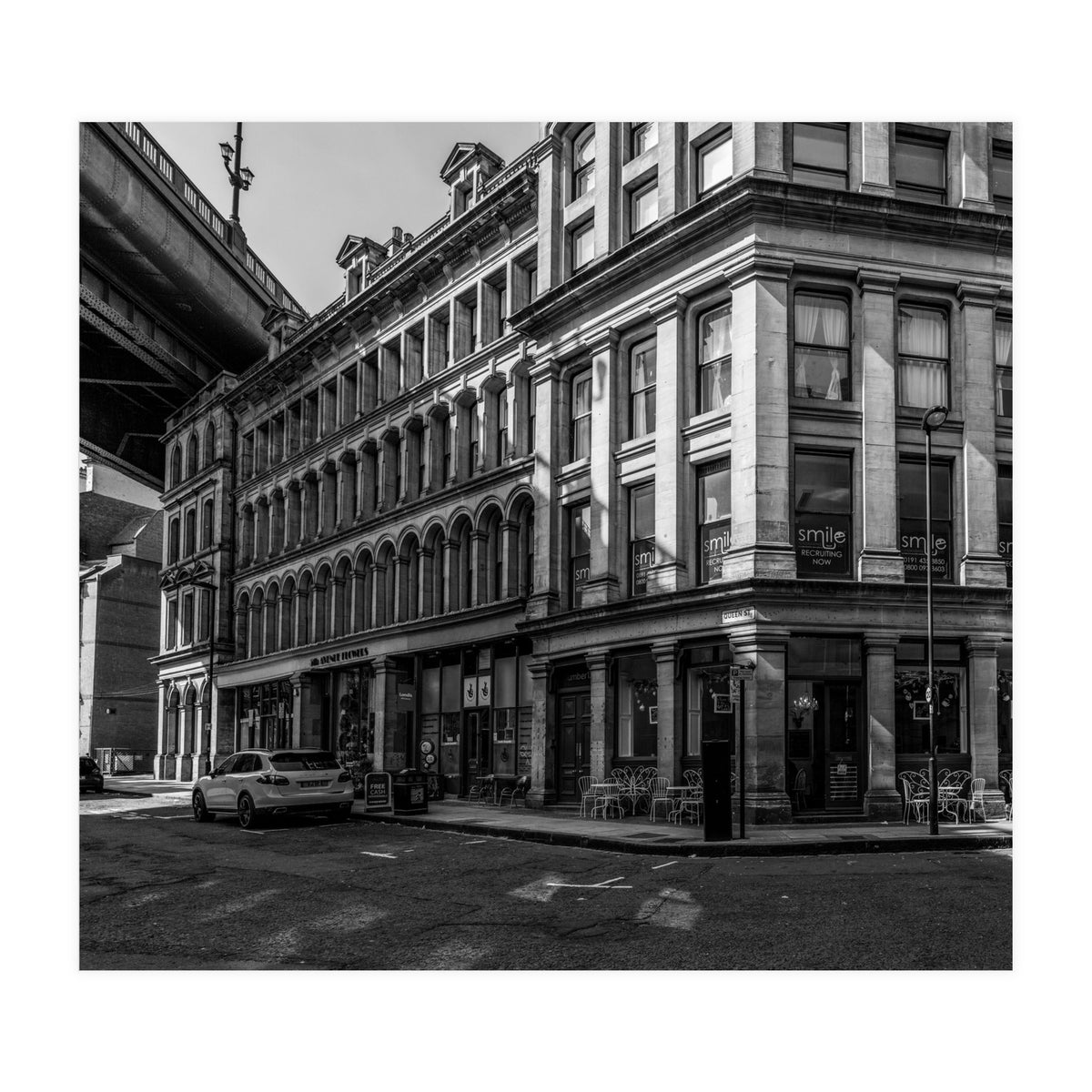 Dene st Newcastle monochrome (Print Only)